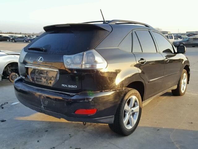 JTJGA31U450050287 - 2005 LEXUS RX 330 BLACK photo 4