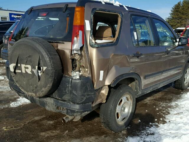 SHSRD78464U244151 - 2004 HONDA CR-V LX BROWN photo 4