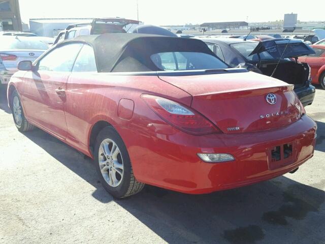 4T1FA38P47U134499 - 2007 TOYOTA CAMRY SOLA RED photo 3