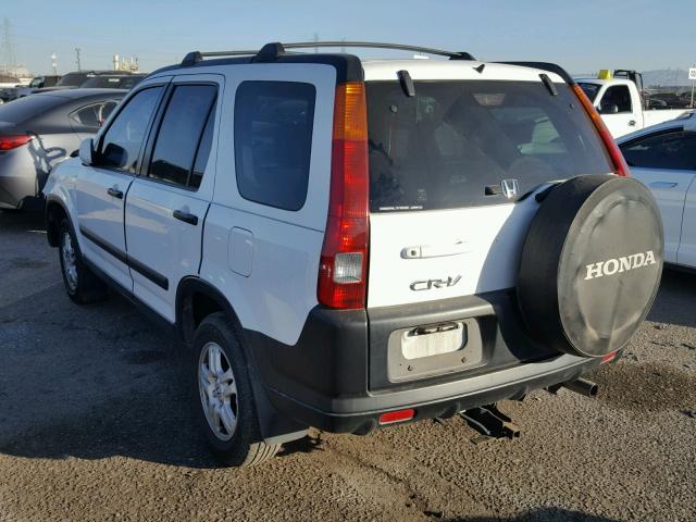 JHLRD788X4C035327 - 2004 HONDA CR-V EX WHITE photo 3