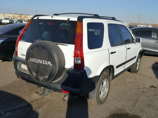 JHLRD788X4C035327 - 2004 HONDA CR-V EX WHITE photo 4