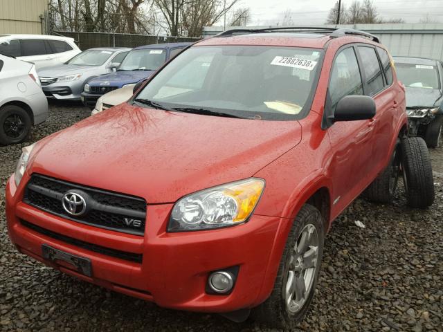 2T3RK4DVXAW018887 - 2010 TOYOTA RAV4 SPORT RED photo 2