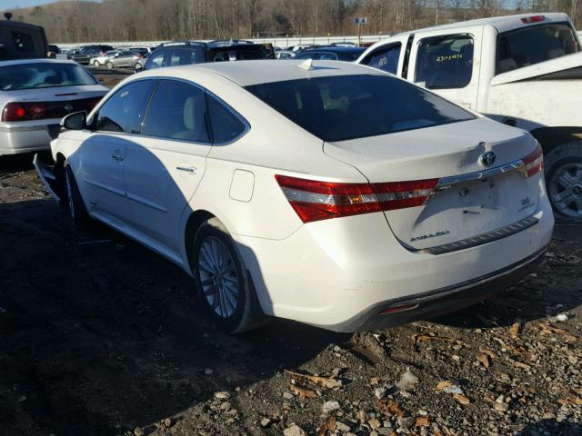 4T1BD1EB6DU011804 - 2013 TOYOTA AVALON HYB WHITE photo 3