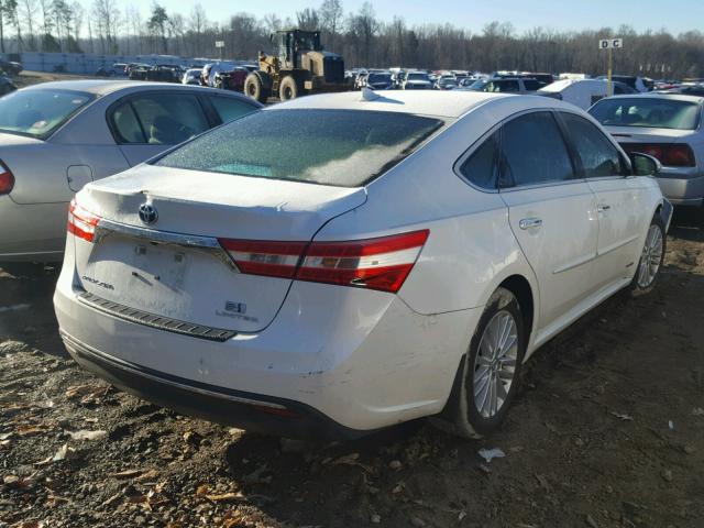 4T1BD1EB6DU011804 - 2013 TOYOTA AVALON HYB WHITE photo 4