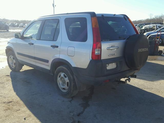 JHLRD77842C043180 - 2002 HONDA CR-V EX SILVER photo 3