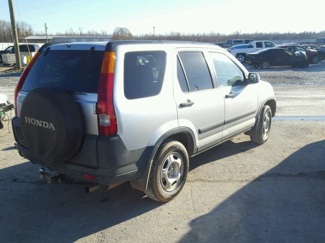 JHLRD77842C043180 - 2002 HONDA CR-V EX SILVER photo 4