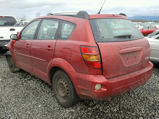 5Y2SL63895Z410125 - 2005 PONTIAC VIBE RED photo 3