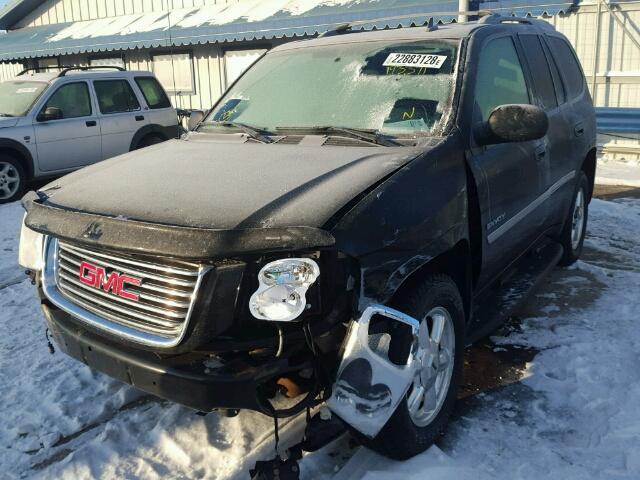 1GKDT13SX62264937 - 2006 GMC ENVOY BLACK photo 2