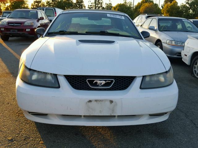 1FAFP44432F217381 - 2002 FORD MUSTANG WHITE photo 9