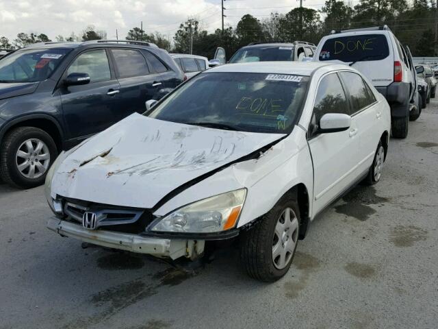 3HGCM56465G702076 - 2005 HONDA ACCORD LX WHITE photo 2