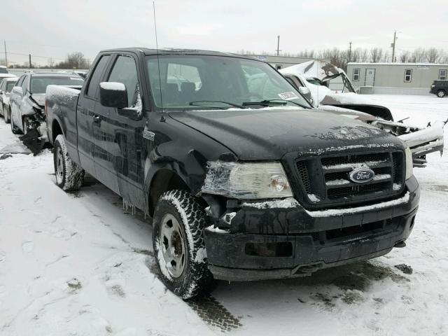 1FTRX14W75FA34884 - 2005 FORD F150 BLACK photo 1