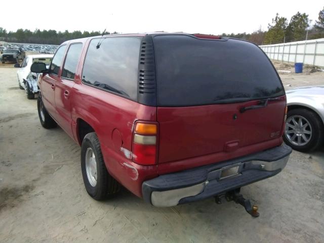 3GKFK16T41G237037 - 2001 GMC YUKON XL K RED photo 3