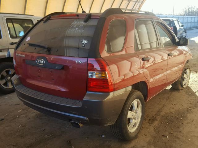 KNDJF724967206803 - 2006 KIA NEW SPORTA RED photo 4