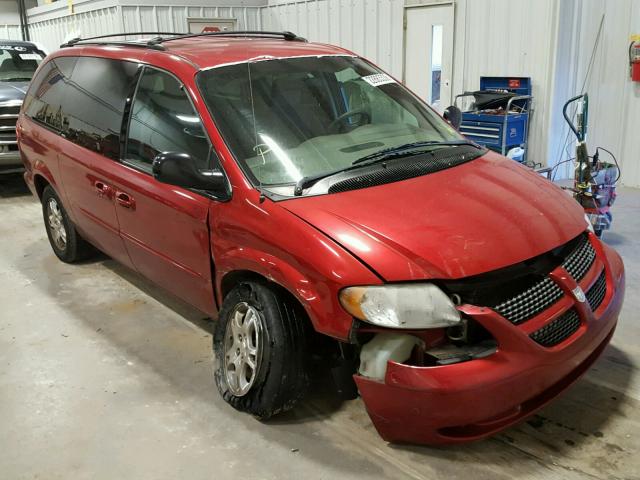 2D4GP74L53R216852 - 2003 DODGE GRAND CARA MAROON photo 1