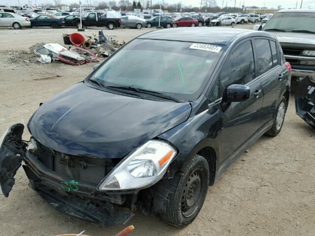 3N1BC13E47L413682 - 2007 NISSAN VERSA S/SL BLACK photo 2