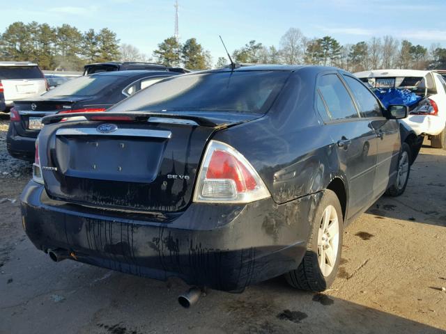 3FAHP07117R160448 - 2007 FORD FUSION SE BLACK photo 4