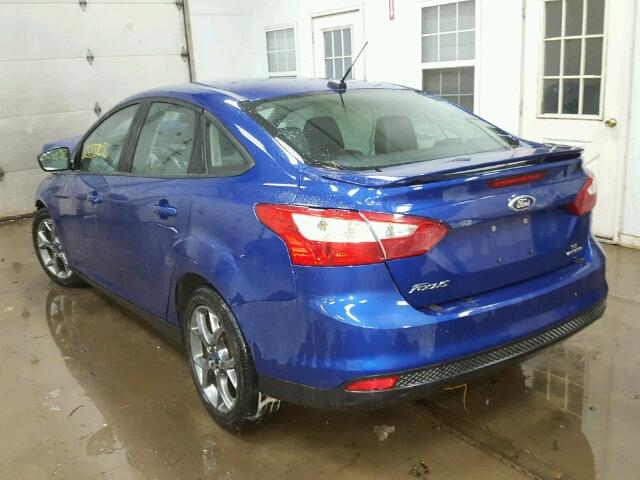 1FADP3F26EL412149 - 2014 FORD FOCUS SE BLUE photo 3