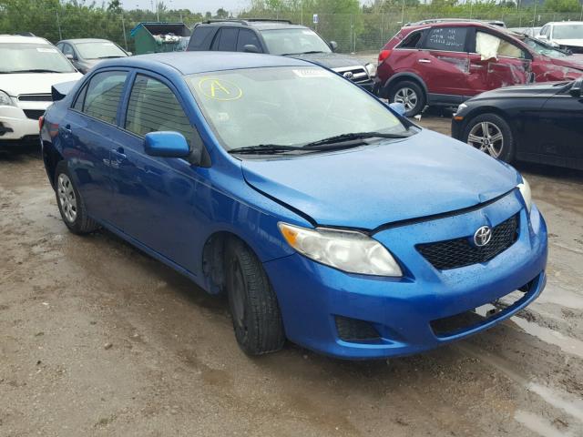 2T1BU4EE0AC368615 - 2010 TOYOTA COROLLA BA BLUE photo 1