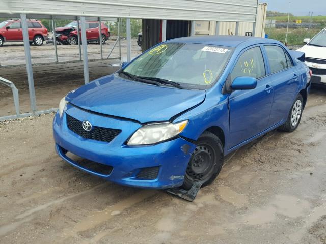 2T1BU4EE0AC368615 - 2010 TOYOTA COROLLA BA BLUE photo 2