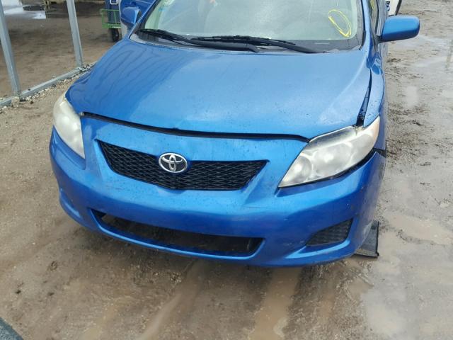 2T1BU4EE0AC368615 - 2010 TOYOTA COROLLA BA BLUE photo 9