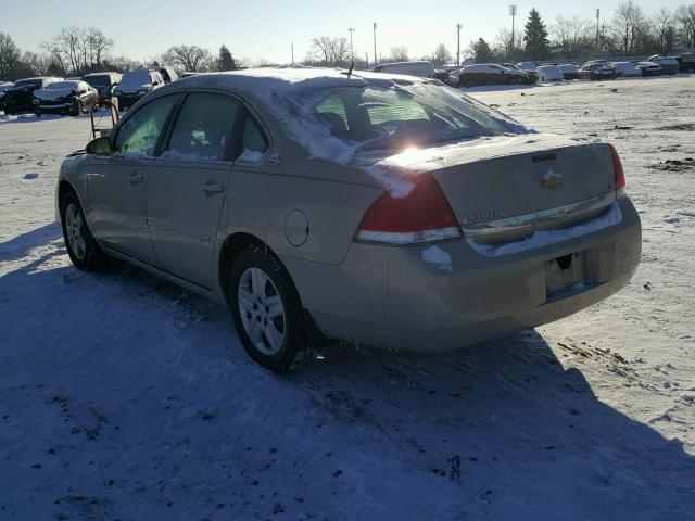 2G1WB58N581347804 - 2008 CHEVROLET IMPALA LS GOLD photo 3