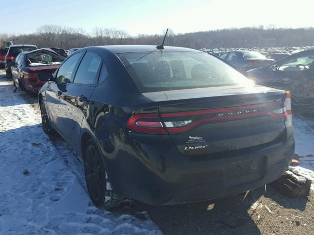 1C3CDFFA6GD820322 - 2016 DODGE DART SXT S BLACK photo 3