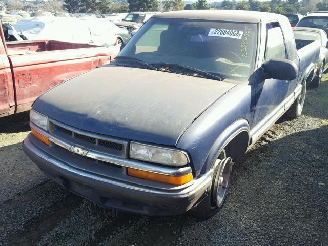 1GCCS19W4Y8163865 - 2000 CHEVROLET S TRUCK S1 BLUE photo 2