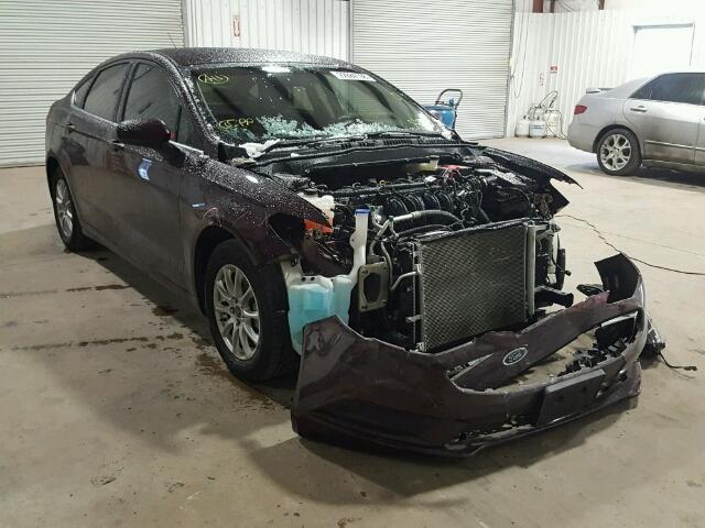 3FA6P0G71HR228504 - 2017 FORD FUSION S BURGUNDY photo 1