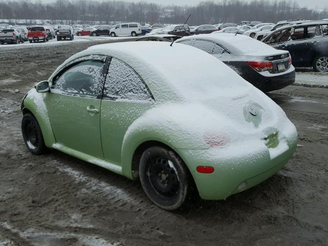 3VWDD21C01M464038 - 2001 VOLKSWAGEN NEW BEETLE GREEN photo 3