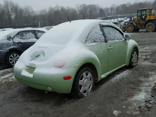 3VWDD21C01M464038 - 2001 VOLKSWAGEN NEW BEETLE 绿色 照片 4
