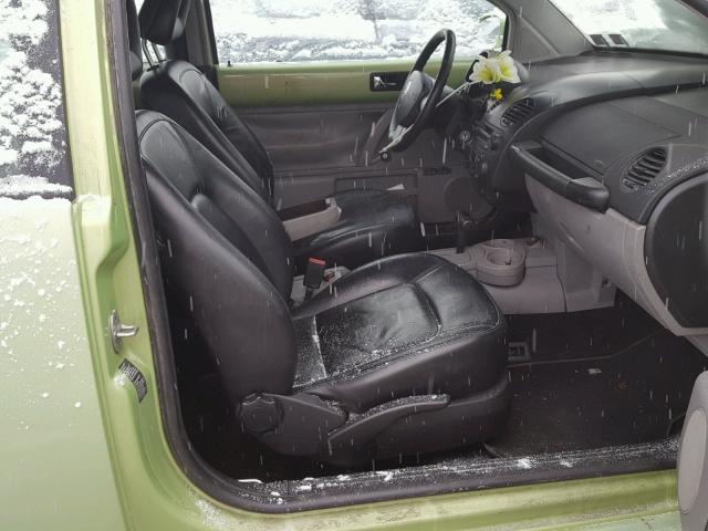 3VWDD21C01M464038 - 2001 VOLKSWAGEN NEW BEETLE 绿色 照片 5