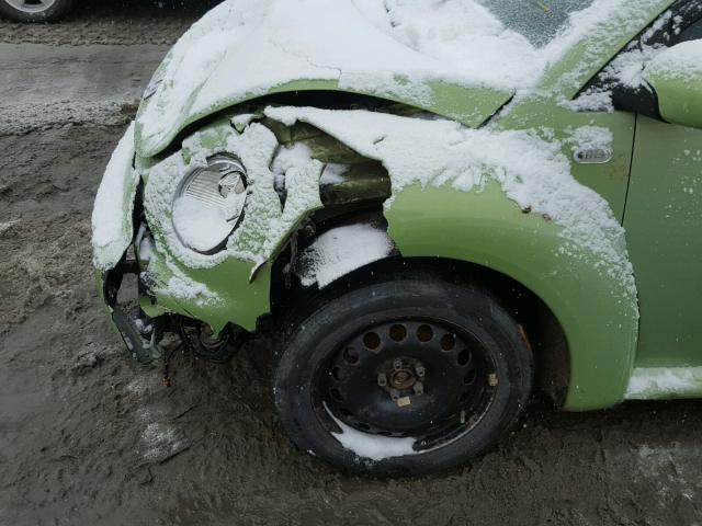 3VWDD21C01M464038 - 2001 VOLKSWAGEN NEW BEETLE 绿色 照片 9