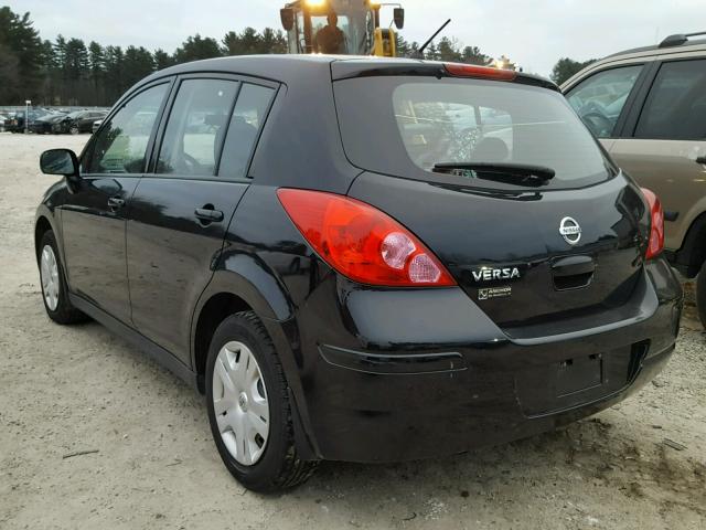 3N1BC1CP6AL407519 - 2010 NISSAN VERSA S BLACK photo 3