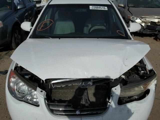 KMHDU46D47U174224 - 2007 HYUNDAI ELANTRA GL WHITE photo 7