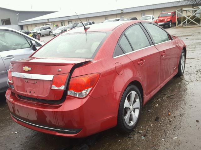 1G1PG5S99B7289448 - 2011 CHEVROLET CRUZE LT RED photo 4