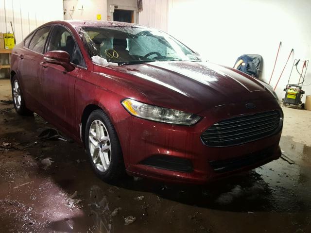 1FA6P0H71E5350924 - 2014 FORD FUSION SE RED photo 1