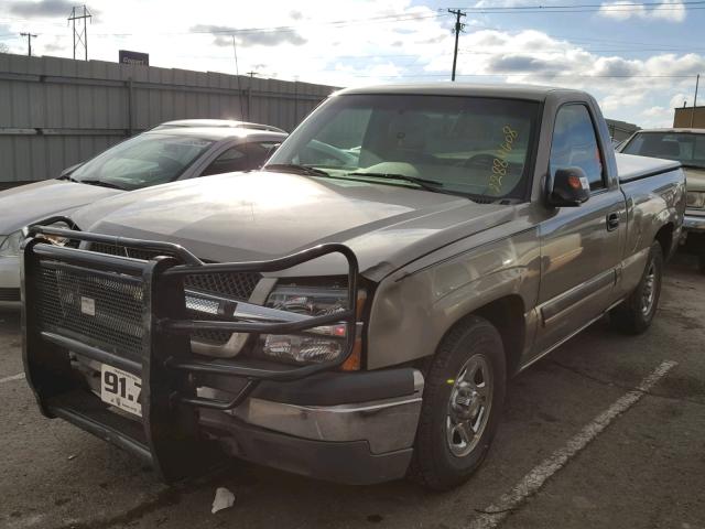 1GCEC14X33Z102502 - 2003 CHEVROLET SILVERADO GRAY photo 2