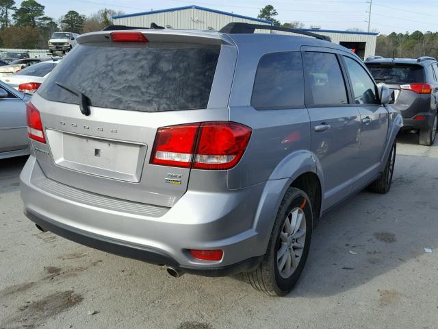 3C4PDCBG9GT135053 - 2016 DODGE JOURNEY SX SILVER photo 4