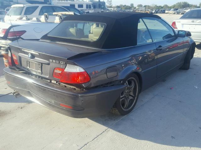 WBABW53416PZ43076 - 2006 BMW 330 CI GRAY photo 4