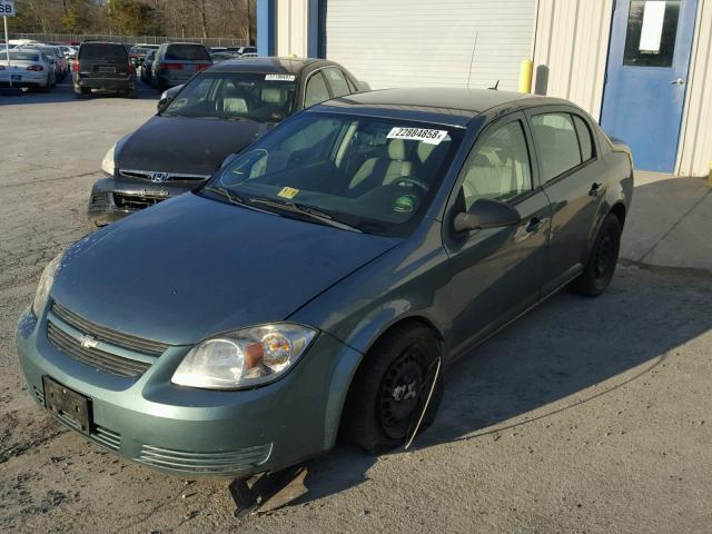 1G1AB5F59A7136577 - 2010 CHEVROLET COBALT LS GREEN photo 2