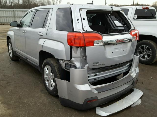 2GKALMEK6F6355580 - 2015 GMC TERRAIN SL SILVER photo 3