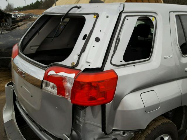 2GKALMEK6F6355580 - 2015 GMC TERRAIN SL SILVER photo 9