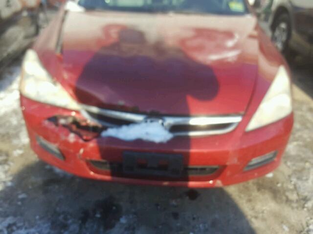 1HGCM56857A108406 - 2007 HONDA ACCORD EX MAROON photo 9