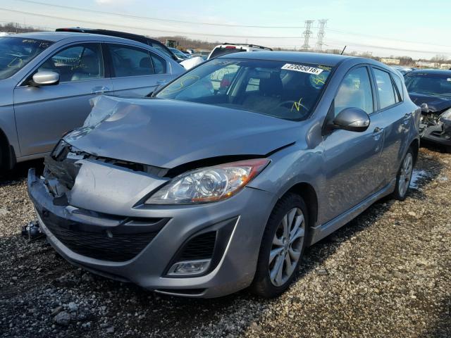 JM1BL1H57A1235304 - 2010 MAZDA 3 S GRAY photo 2