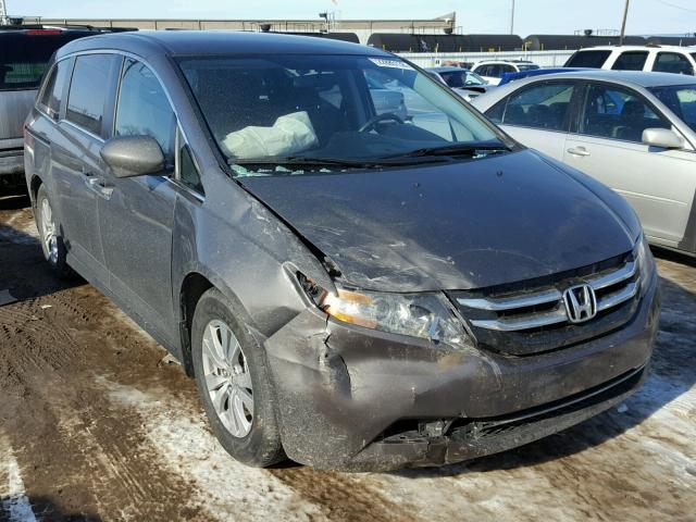 5FNRL5H49EB041285 - 2014 HONDA ODYSSEY EX GRAY photo 1