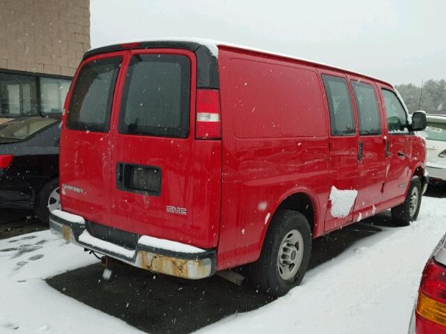 1GTGG25V661178251 - 2006 GMC SAVANA G25 RED photo 4