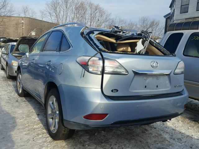 JTJBK1BA6B2437648 - 2011 LEXUS RX 350 BLUE photo 3