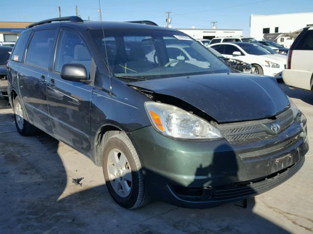 5TDZA23C34S093766 - 2004 TOYOTA SIENNA CE GREEN photo 1