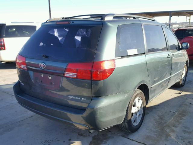 5TDZA23C34S093766 - 2004 TOYOTA SIENNA CE GREEN photo 4