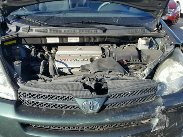 5TDZA23C34S093766 - 2004 TOYOTA SIENNA CE GREEN photo 7